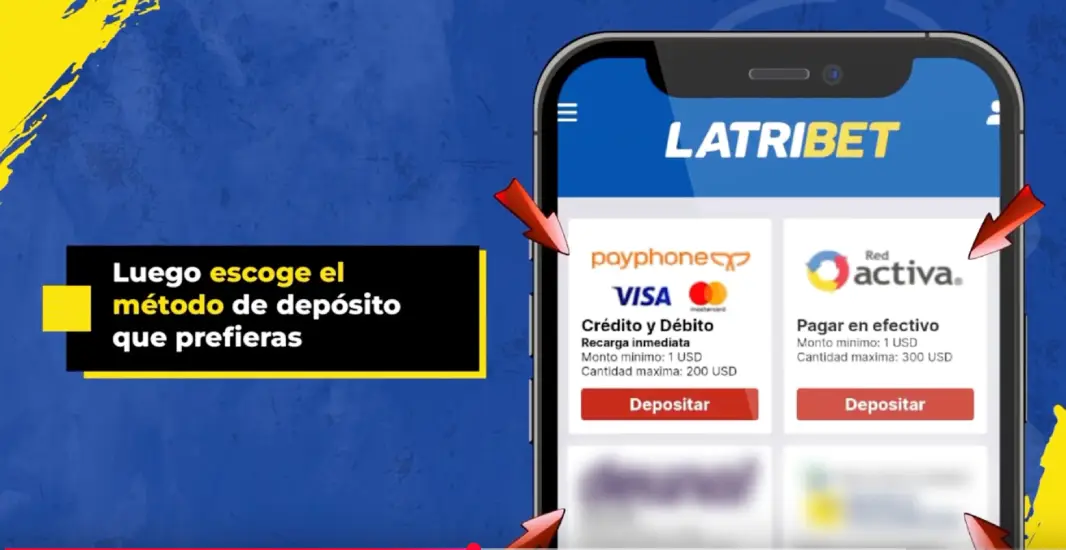 Métodos de pago en Latribet